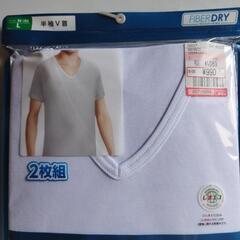 【「新品未使用】半袖Vネック肌着L付の画像