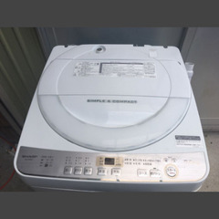 SHARP　シャープ洗濯機　6kg 2019年式　ES-GE6C-Wの画像