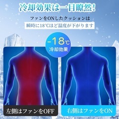 【新品未使用】クールシート 車 シートクーラー DC12V・24V対応 カーシートの画像