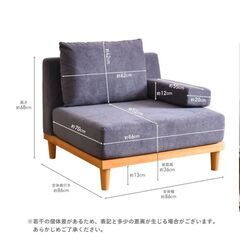 値下げしました FINEKAGU Soroiソファセット(大2個、オットマン1個) 定価65,400円→20,000円の画像