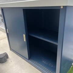 小型物置　ネイビー　鍵ありの画像