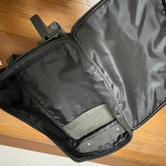 オシャレな布製キャリーバッグの画像