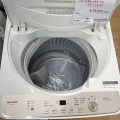 ★リユースのサカイ幸手店★SJ10142★シャープ　洗濯機　24年製　6.0kg　クリーニング済み の画像
