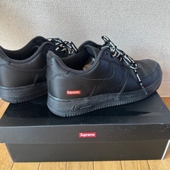Supreme × Nike Air Force 1 Low "Black" ナイキ エアフォース 1の画像