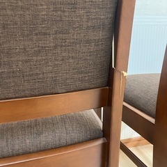 訳ありC級品　ダイニングチェア2脚セットの画像
