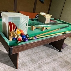 ビリヤード裏面卓球台の画像