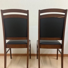 訳ありC級品　ダイニングチェア2脚セットの画像