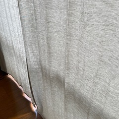 無印良品 麻 カーテン 茶 2枚組みの画像