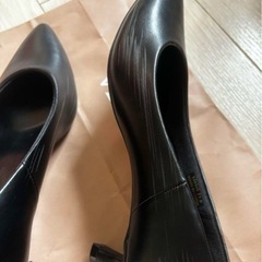 GU マシュマロパンプス　ヒール4.5cm ブラック　23.0cmの画像