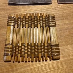 草木染　竹のコースター12枚
の画像