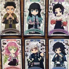 新品、未使用。 鬼滅の刃　限定シール　箔押し　18枚コンプセット。  の画像