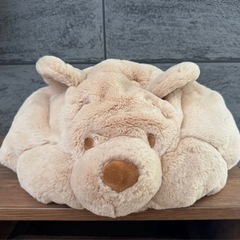 ディズニー Disney くまのプーさん 被り物 帽子 ファンキャップ もこもこ ベージュ パステルカラー なりきりの画像