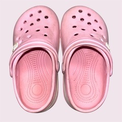 クロックス サンダル❤子供用　キッズ　16cm　ピンクの画像
