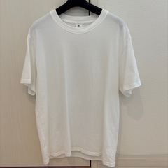未使用　ﾒﾝｽﾞ ﾊﾞｯｸﾌﾟﾘﾝﾄTｼｬﾂ 白の画像