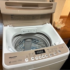 美品　ハイセンス 洗濯機 7.5kgの画像