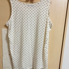 水玉タンクトップ  LL sizeの画像