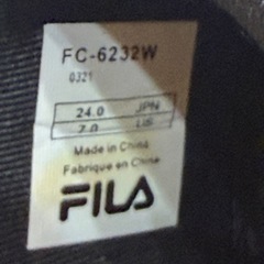 【商談中】 FILA ブラック 厚底サンダル 24cm 美品 の画像