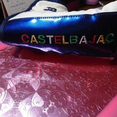 CASTELBAJAC パター用ヘッドカバー ホワイト ブルーの画像