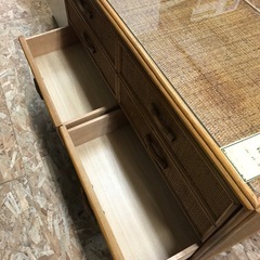 ジャングルジャングル貝塚店　籐チェスト　タンス　4段チェスト　レトロ　　貝塚市　二色浜　リサイクルショップの画像