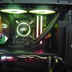 ゲーミングPC　Intel Core-i7 9700k+Geforce1070ti+マザボASUS ROG STRIX Z390-F GAMING+簡易水冷240　購入後、すぐにお使いいただけます。の画像