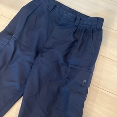 古着 作業ズボン ネイビー ウエスト76 ①5093の画像