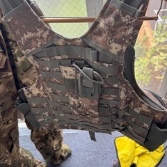 戦闘服と装備一式の画像