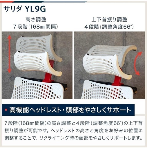 [引渡し確定]イトーキ・サリダチェアYL9ホワイト　