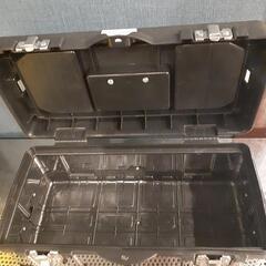 ☆［新品 ］ツールボックス   🔧Mサイズ (40×18×18)／ブラック&シルバー／（沖縄市）KODENの画像