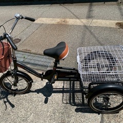 大人用三輪車の画像