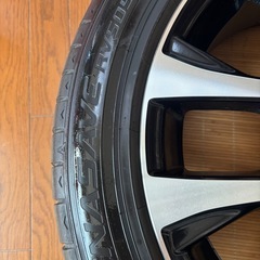 取引中【美品タイヤホイール4点セット】エスティマ18インチ純正ホイール【タイヤ溝有 純正ホイールナット付！】の画像