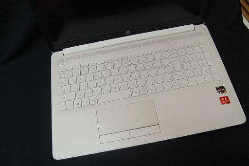 HP ノートパソコン Laptop Model 15-db0161AU Windows10  64bit CPU AMD RYZEN 5 2500U 2.00GHz SSD256GB メモリ 8GB ホワイト 基本動作確認済み 初期化済み   札幌市 清田区 平岡