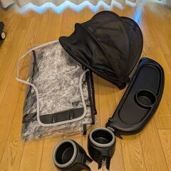 カトージ 二人乗りベビーカー 二人でゴーDX(専用カバーレイン付き)の画像