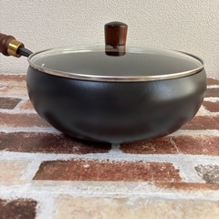 【決まりました】26cm 深鍋 中古品 炒め鍋   の画像