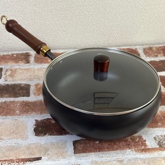 【決まりました】26cm 深鍋 中古品 炒め鍋   の画像