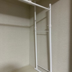 2段ハンガーラックの画像