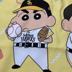 福岡ソフトバンクホークス ラリータオル クレヨンしんちゃん ギータの画像