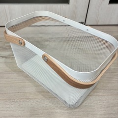 【美品】IKEA RISATORP バスケット フランフラン 無印良品 白の画像