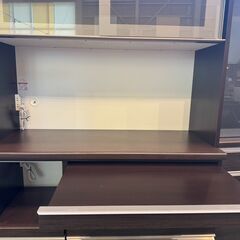 【愛品館八千代店】松田家具　スライド扉キッチンボード　117DBRの画像
