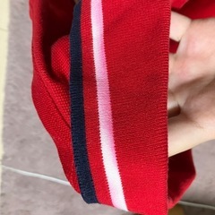 訳あり Lacoste 赤 ポロシャツ 半袖の画像
