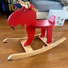 IKEA木製 ロッキングチェア 幼児用 木馬 の画像