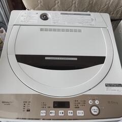 シャープ製の全自動電気洗濯機（1ヶ月動作保証付き）「ES-GE6D-T」の画像