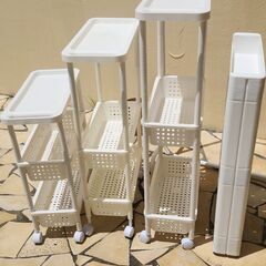 本日18日午前中までに取りに来れる方のみ単品@500 ★おまとめ￥1000ニトリ ストッカー４種の画像