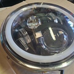 ☆★　バイク用　ヘッドライト LED イカリング　ホワイト ジャンク　★☆の画像