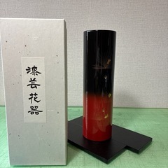 輪島塗り 漆芸花器の画像