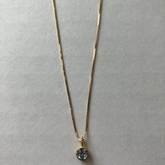 k18アクアマリンベネチアネックレスの画像