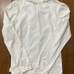 ブラウス 白 長袖 式服 120-130の画像