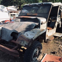三菱ジープ J58 部品取り車 丸車での画像