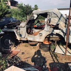 三菱ジープ J58 部品取り車 丸車での画像