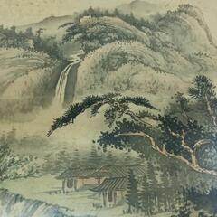 0817-063 山水画　古美術　染み有の画像