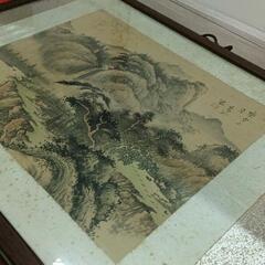 0817-063 山水画　古美術　染み有の画像